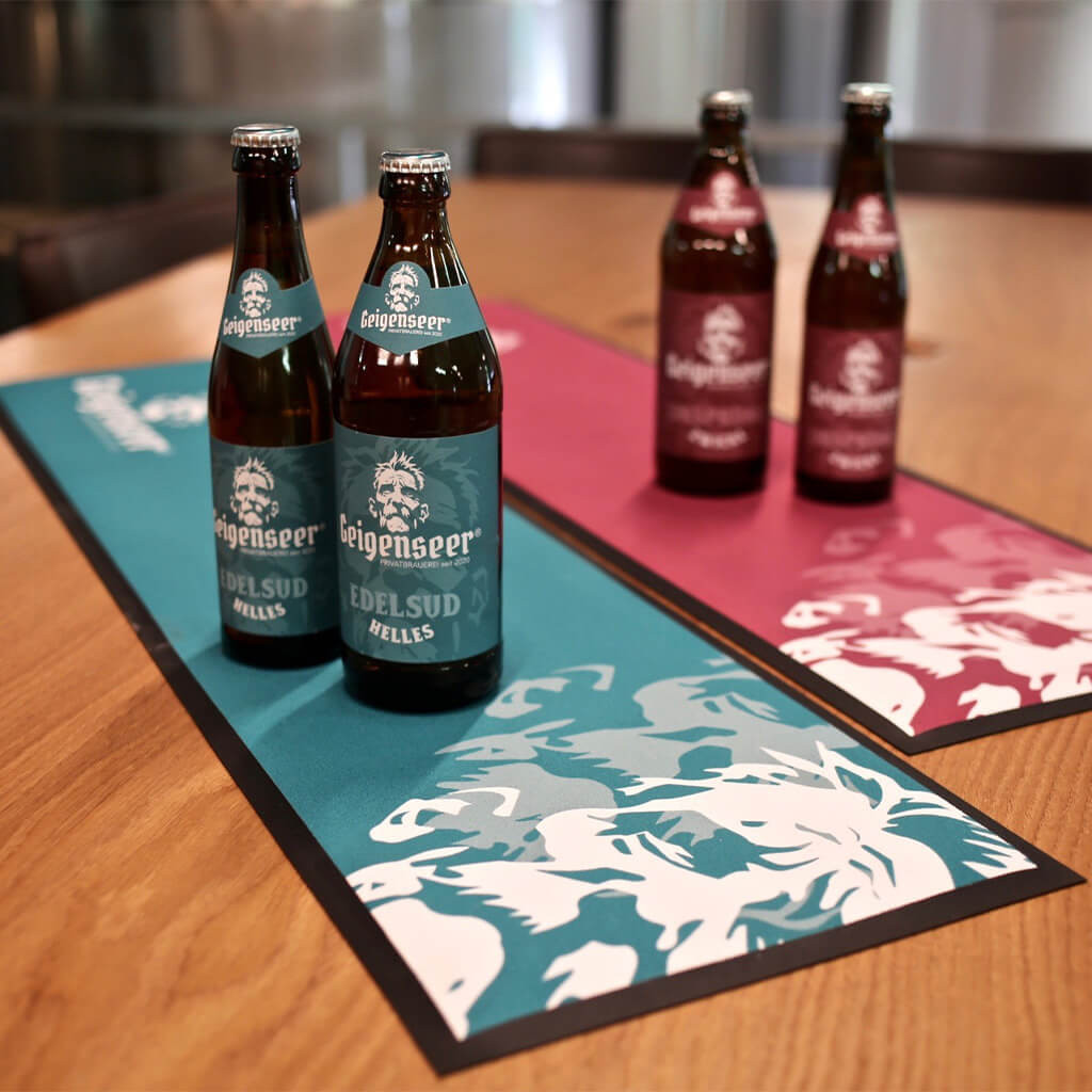 Barmåtte – skræddersyet barmåtte med eget logo, 25 stk