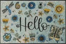 Gulvmåtte Hello Flowers 50x75cm